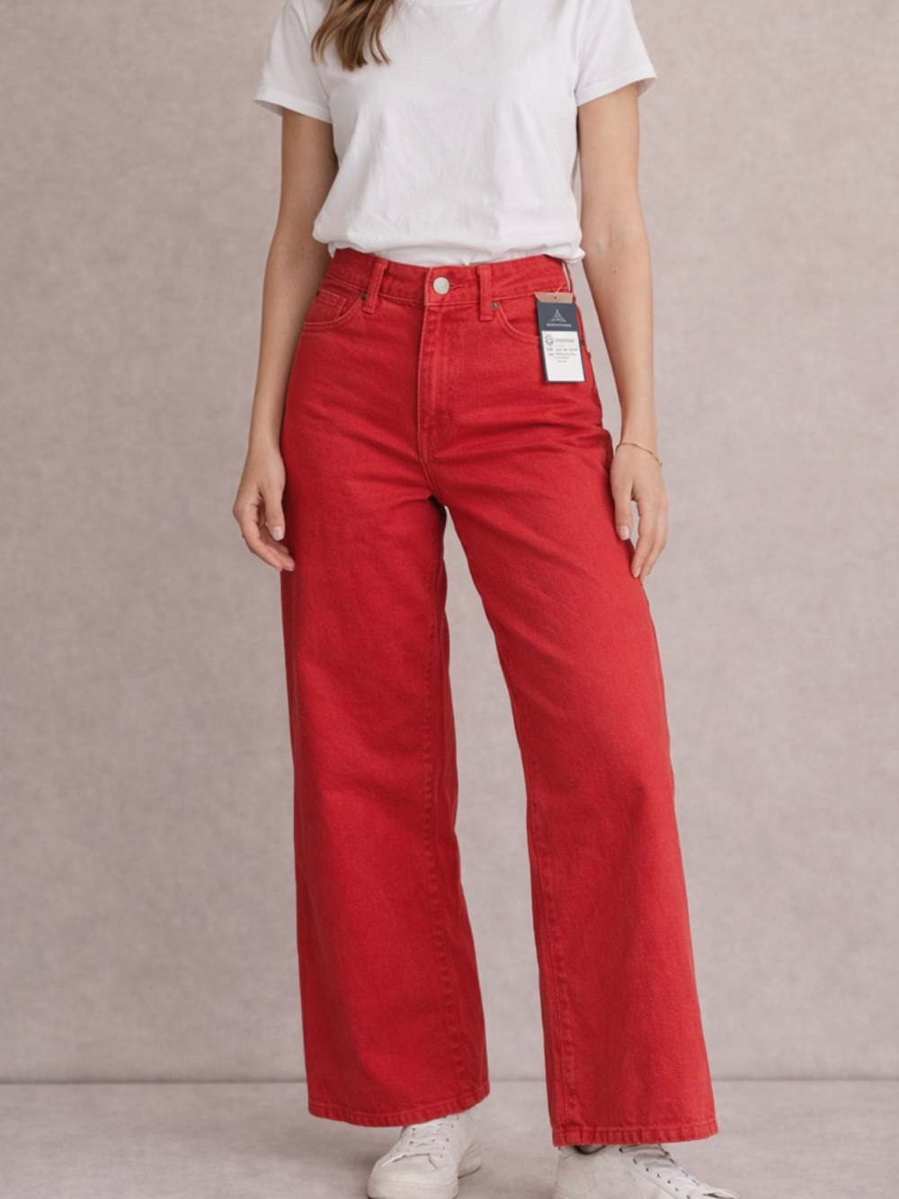 Universal Thread Red Wide Leg Jeans High Rise Size 2 regular NWT